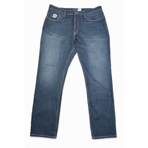 Cinch Mens 42 x 34 Western White Label Dark Wash Jeans Straight Leg ￼